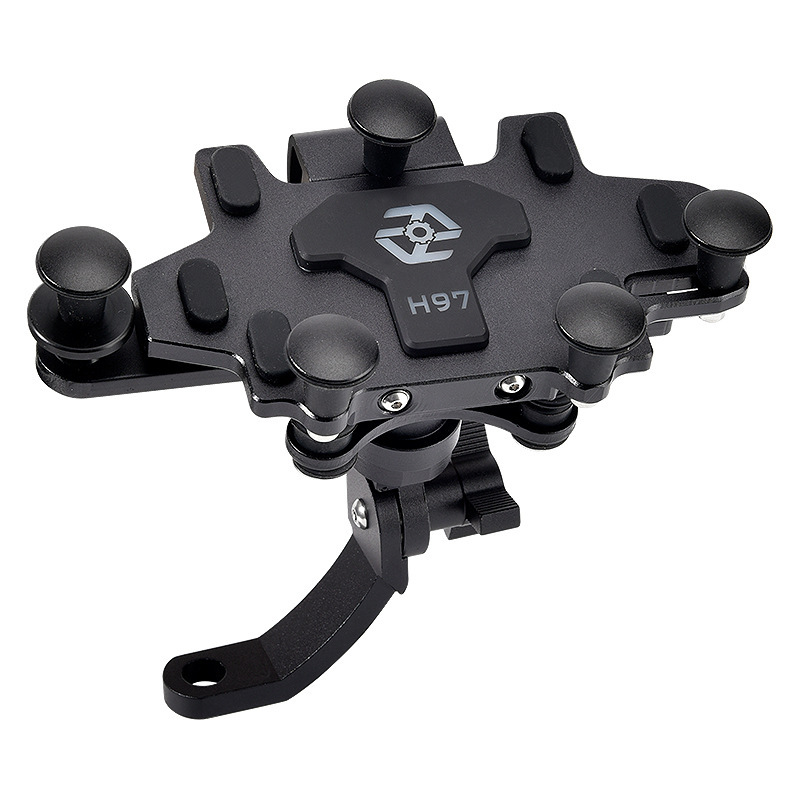 Shock-Absorbing Phone Holder for Motorcycle Bicycle 2024 Upgraded Alloy Rotary Adjustment Mobile Phone Navigation Bracket