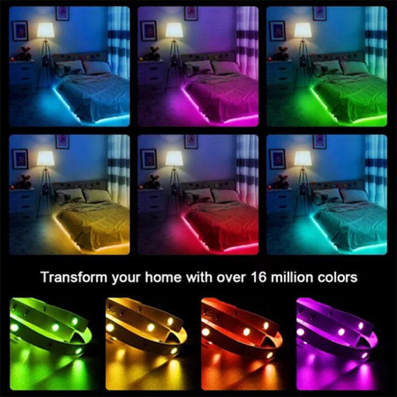 5V USB LED Lights 5050 RGB Led Strip Light Mutlicolor Lamp App Control Sync Music TV Backlight Tape for Room Decoration
