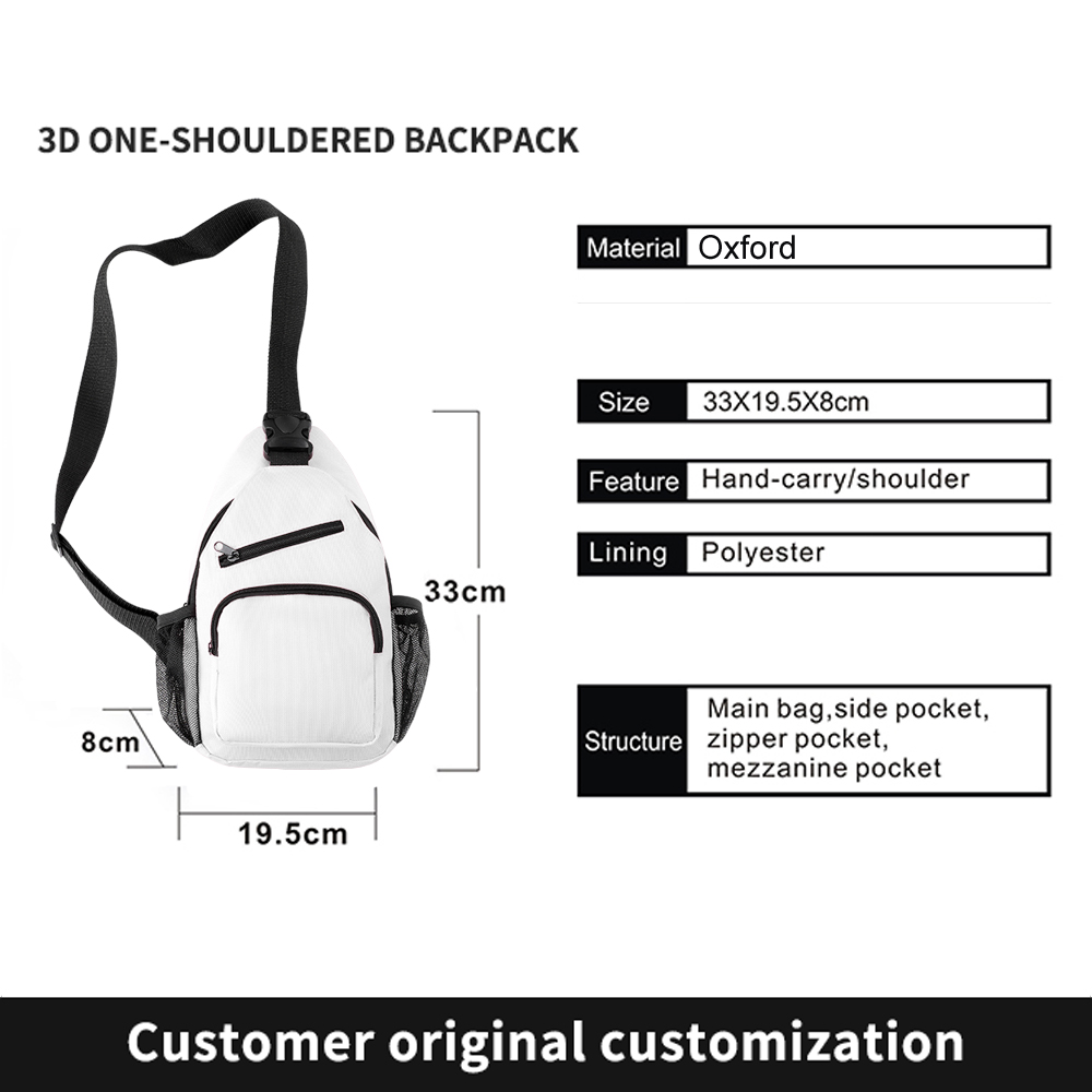 Unisex Custom Backpacks Add your image photo LOGO Oxford Cloth 3D Print Basic Casual School Study Travel Backpack DIY Book Bags