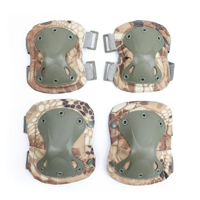 Rodillera táctica de camuflaje Unisex, coderas, Protector de rodilla para hombres y mujeres, deporte al aire libre, trabajo, caza, patinaje, equipo de seguridad, rótula