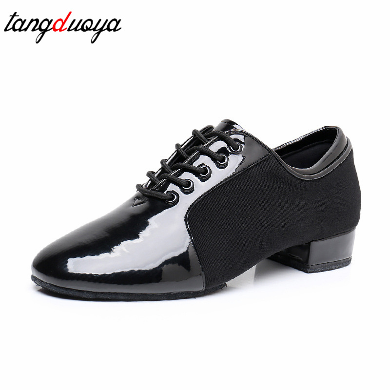 Lackleder-Tanzschuhe für Herren, lateinamerikanische Tanzschuhe, moderne Tanzsaal, Tango-Tanzschuhe, Mann, nationaler Standard, Tanzschuhe, niedrige Er