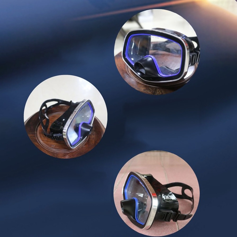Tauchen Maske Einstellbare Erwachsene Schnorcheln Maske Scuba Tauchen Maske Schwimmen Gläser Professionelle Tauchausrüstung