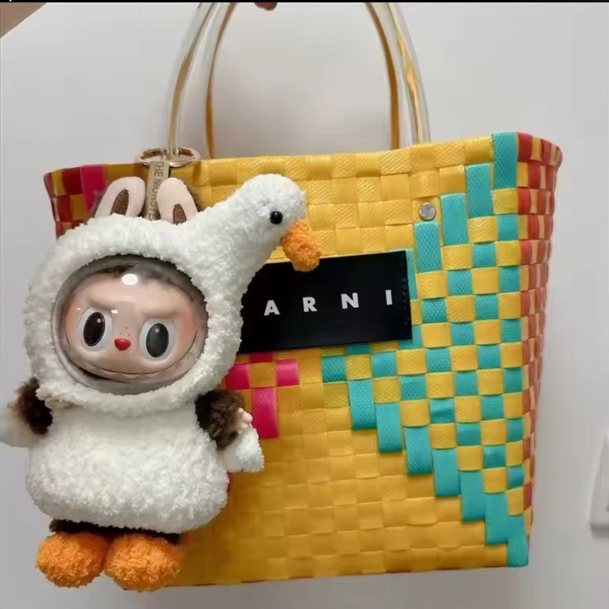 Transparant gezichtsmasker voor mini pluche pop Labubu Idol Kpop pop vinyl speelgoed gelaatsscherm popaccessoires Houd pop gezicht schoon