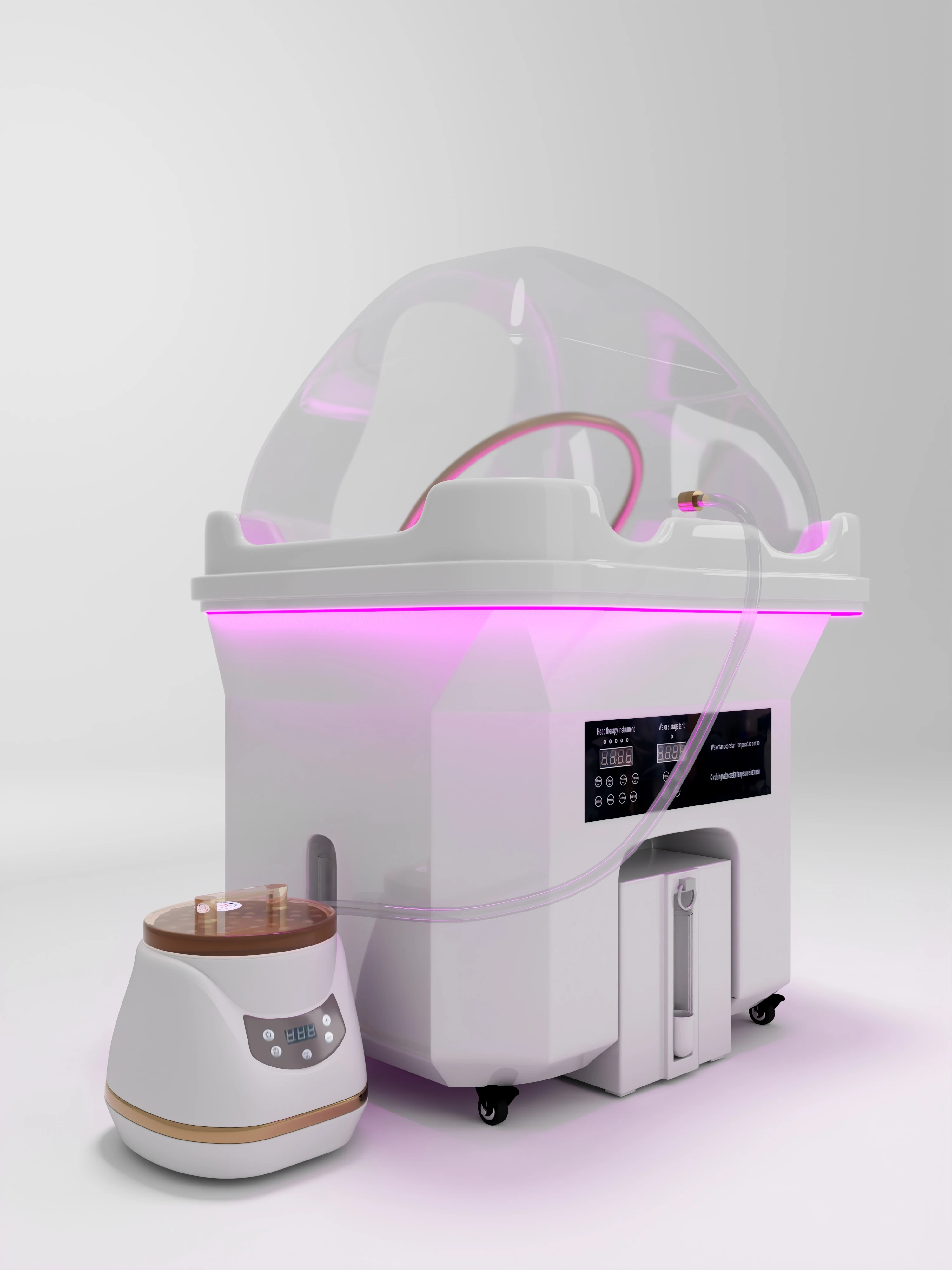 Professionelle Head-Spa-Ausrüstung, tragbare Shampoo-Schüssel, Waschbecken, Salonbecken, Haarwäsche mit Wasserzirkulation, bewegliche Salonmöbel