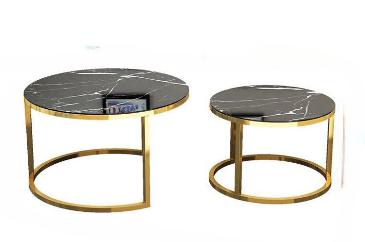 Runder Couch tisch aus gehärtetem Glas für Wohnzimmer 2 in 1 Kombination Cafe Tisch einfache Montage Center Tisch stolik kawowy