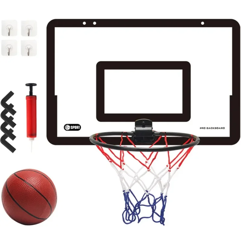 Indoor Kinderen Veiligheid En Leuke Spelletjes Kinderen Thuis Sport Basketbal Set Muur Beugel Niet Geperforeerd Basketbal Frame