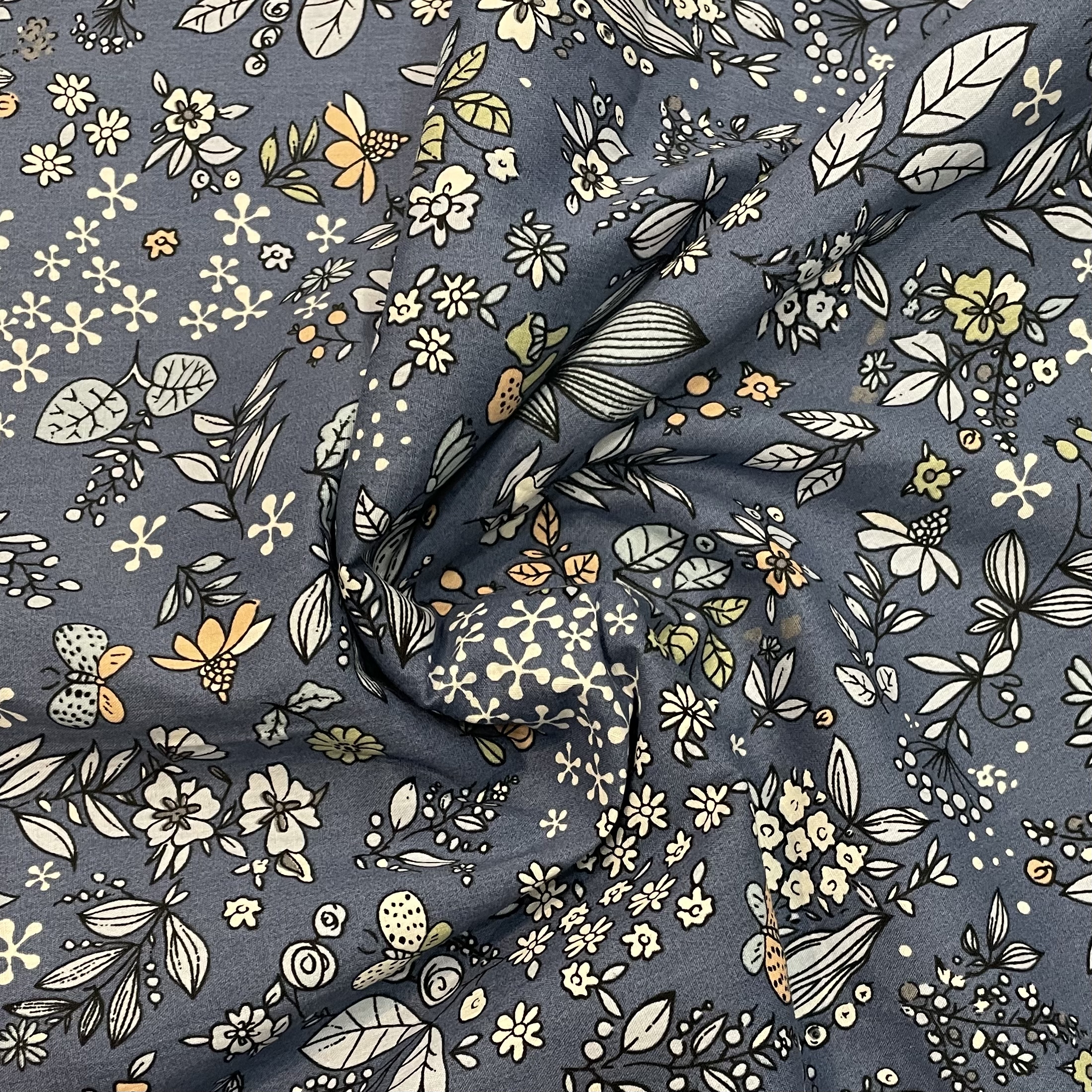 牧歌的な新鮮さの花と植物綿 100% 40S のようなリバティ生地プリント縫製布ドレススカート子供ポプリン DlY