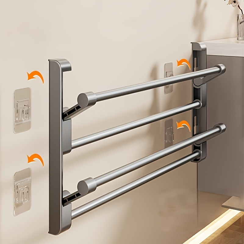 Sapateira de parede não perfurada, feita de material metálico, adequada para armazenamento de sapatos domésticos