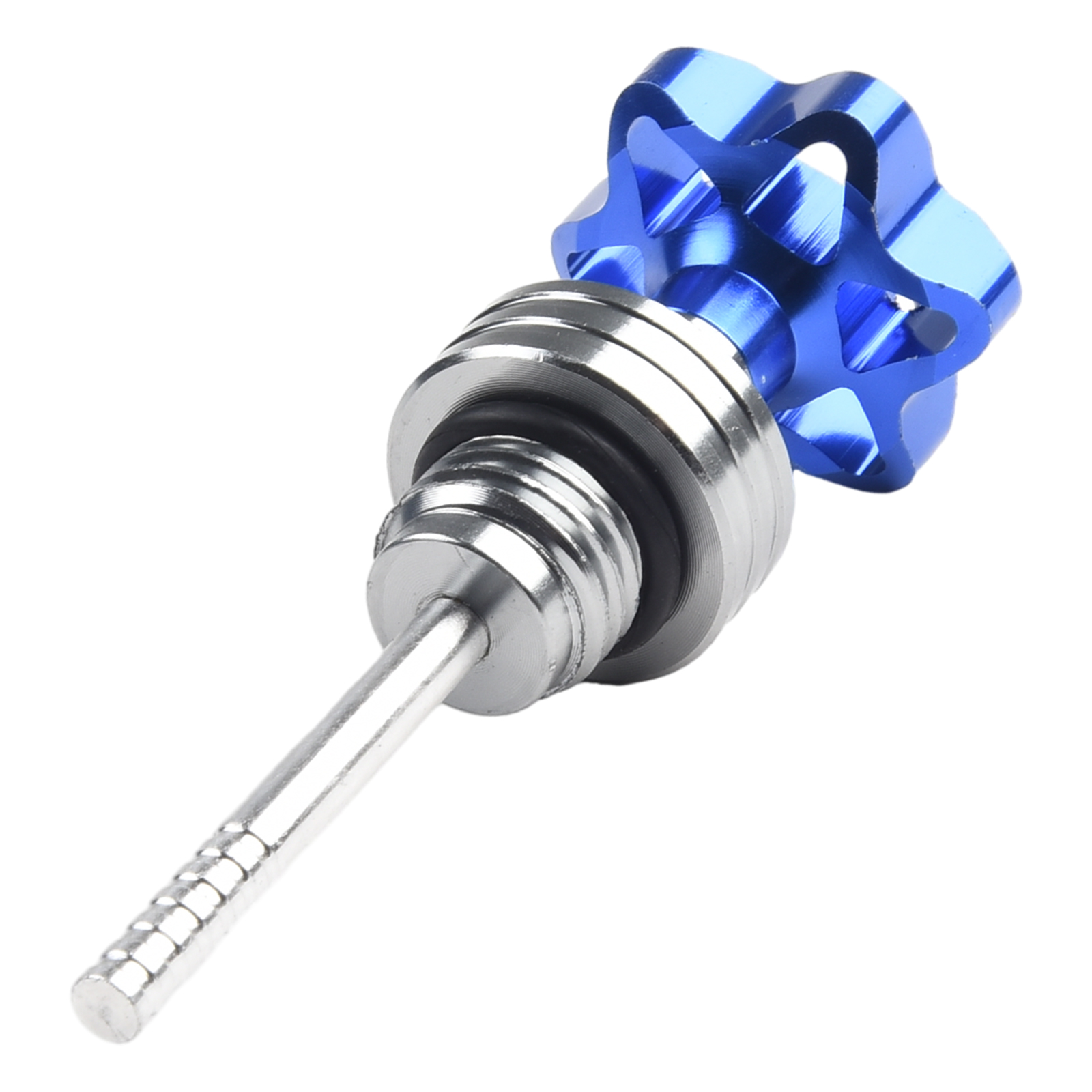 オートバイエンジンオイルレベルゲージ、オイルディップスティック、充填キャッププラグ、ボトムケースオイルレベルゲージ、赤、青、黒、金、銀、アルミニウム、スクーター、1個