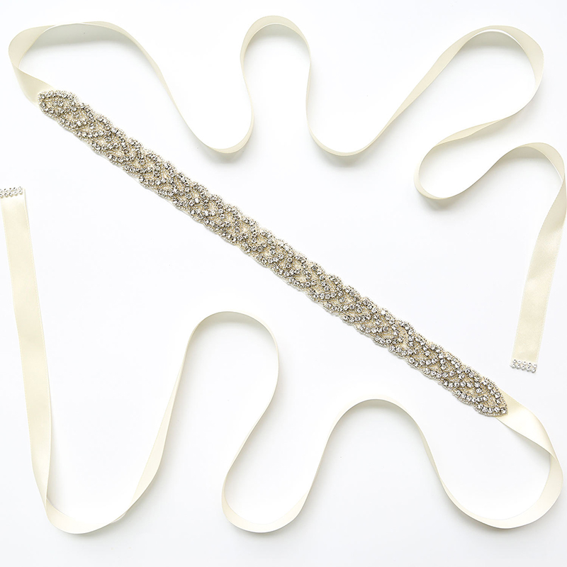 Luxe Dames Riem Kristallen Riem Trouwjurk Accessoires Strass Bruid Riem, Bruiloft Feest Prom Jurk Applique Benodigdheden