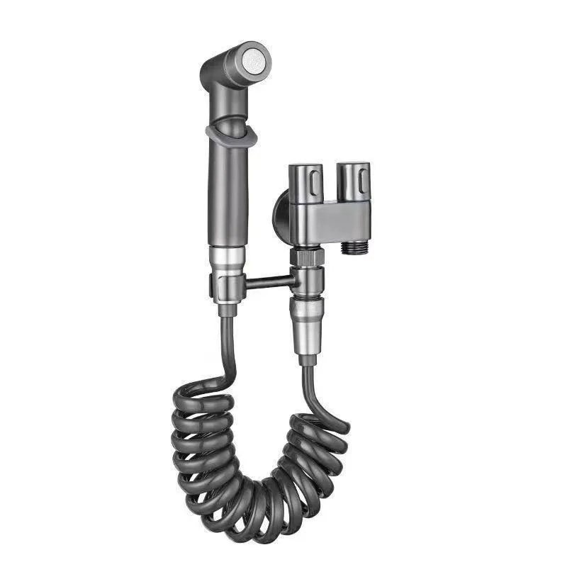 Bidet WC Sprayer Set Sprüh wasser Bad Hand Bidet Sprayer WC Dusche Doppel auslass Winkel ventil WC Zubehör