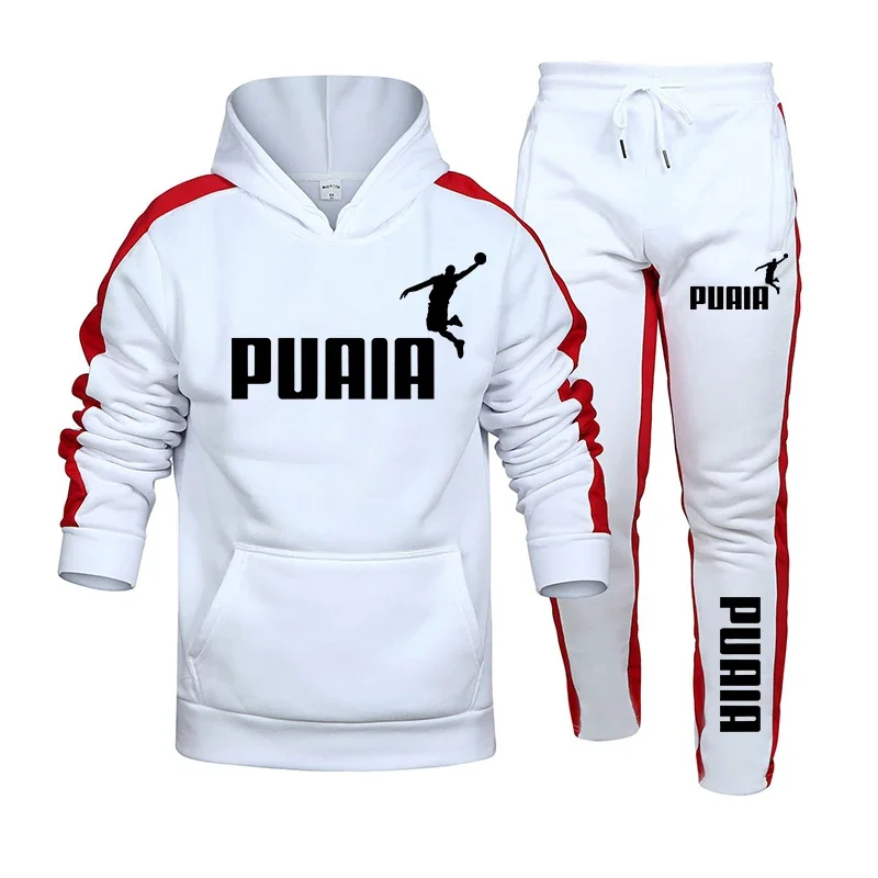 Herbst Winter Beliebte Herren Trainingsanzug Mit Kapuze Sweatshirts + Jogging Hosen Set Täglichen Gym Outfits Casual Sport High Street Kleidung