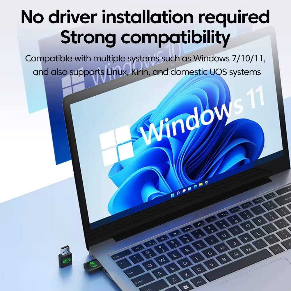 900Mbps USB WiFi Bluetooth 5.4 Adapter 2in1 Dongle Dual Band 2.4G 5GHz USB WiFi 6 Network Wireless Wlan Receiver DRIVER FREE