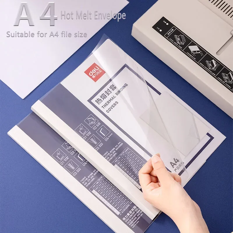 A4 Binding Machine Supplies: Thermal Covers for Organizing Folders
