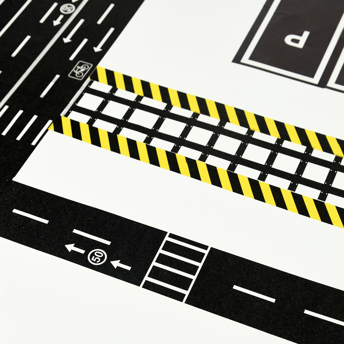 철도 고속도로 교통 도로 디자인 종이 Washi 테이프 DIY 접착 스티커 라벨 어린이 장난감 경주