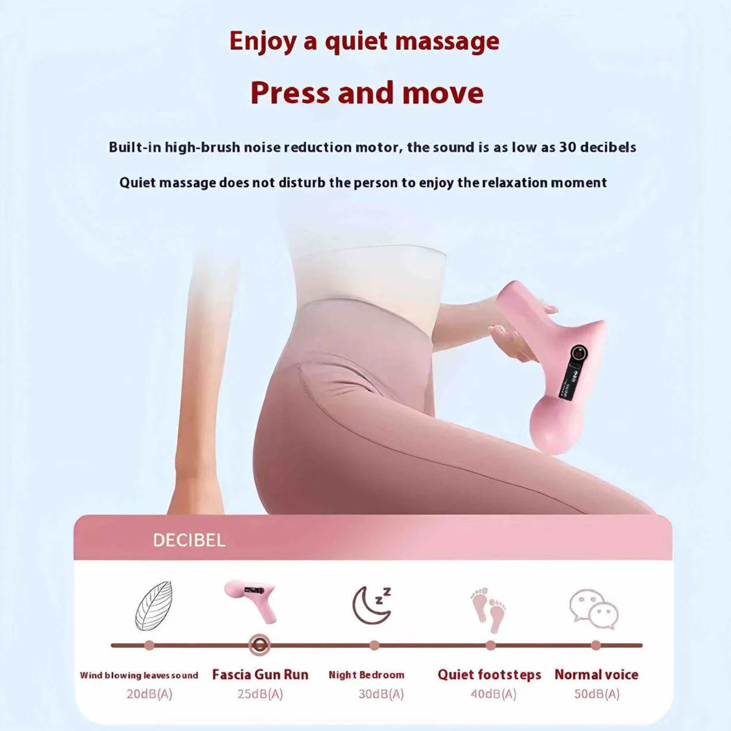 Mini massagem massagem tela lcd 6 cabeças arma massageador muscular portátil elétrica fáscia arma para pescoço pé corpo fáscia arma