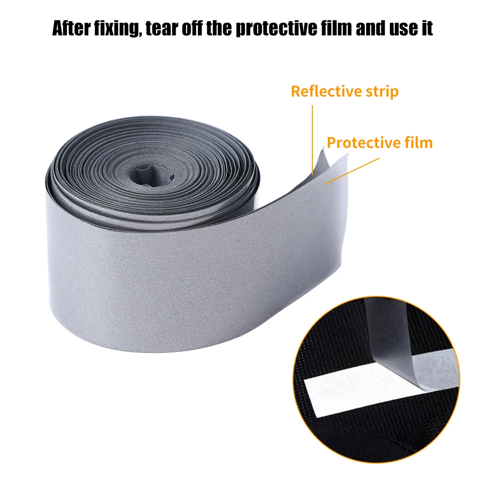 5M DIY Dải Phản Quang Nhiệt Transfered Băng Dán Handmade Cho Túi Đựng Quần Áo Giày Sắt Về An Toàn Quần Áo Chất Liệu Phản Quang