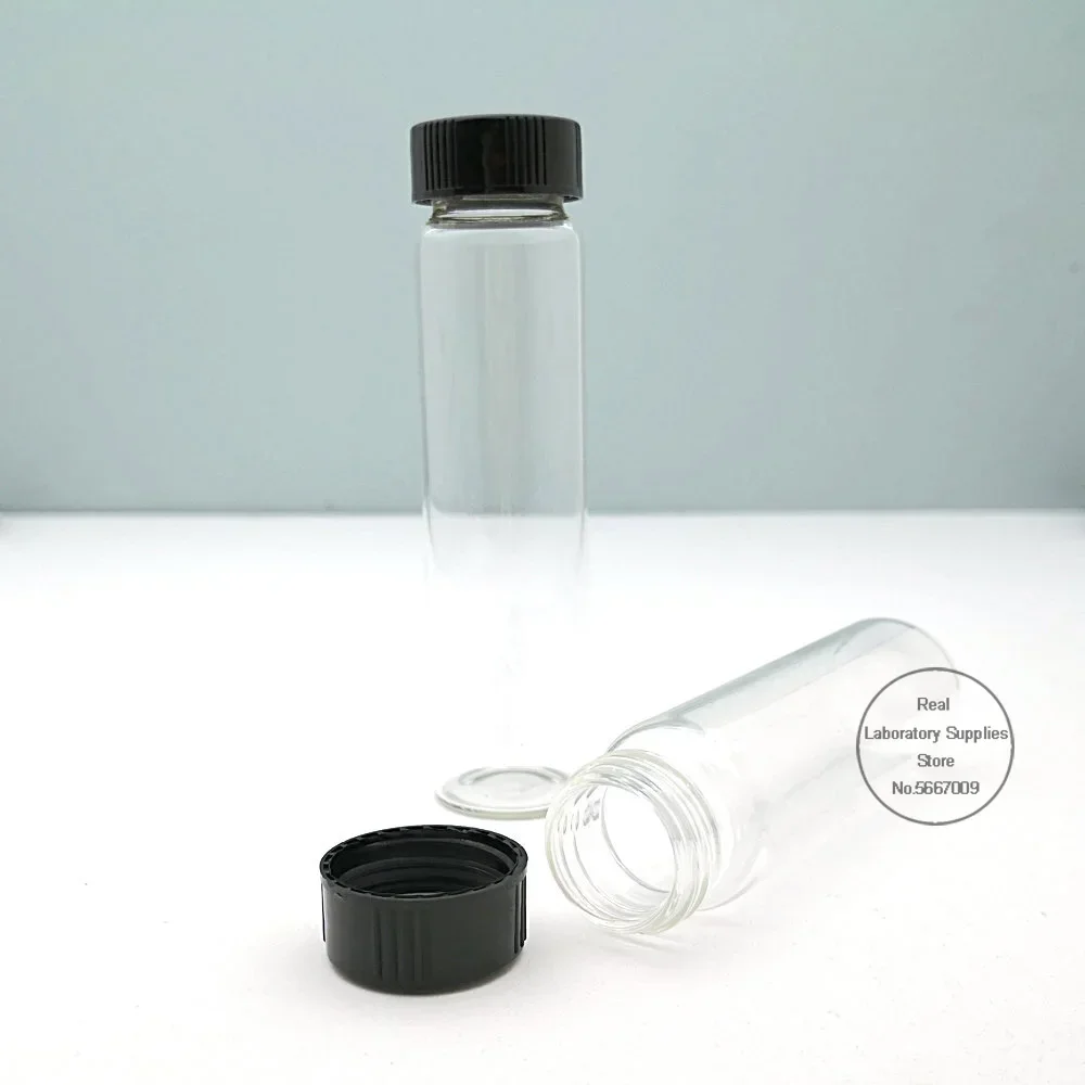 Flacone per campioni in vetro trasparente da 2 ml a 60 ml Flacone per reagenti da laboratorio Piccole fiale medicinali trasparenti per esperimenti chimici