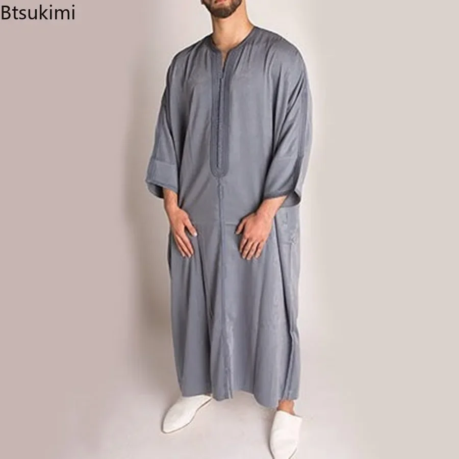 男性用アバヤジュバトーブ,イスラム教徒の服,カフタン,パキスタン,新しい,2020