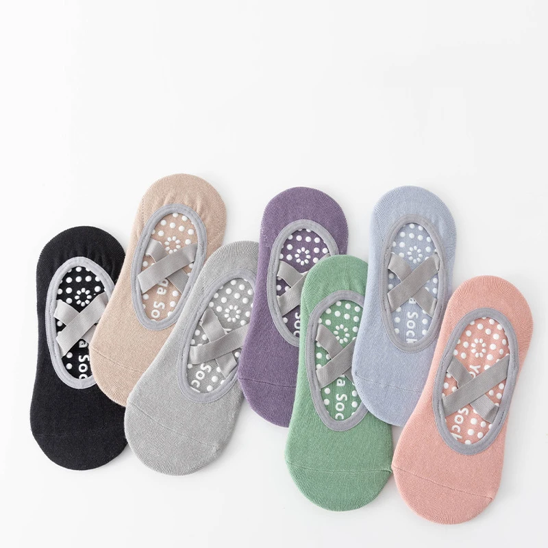 1/3 paar Professionelle Frauen Yoga Socke Silikon Anti-slip Ballett Pilates Socken Frauen Backless Atmungsaktive Bandage Yoga Sport socken