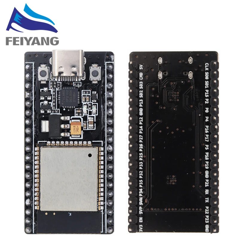 1~10PCS ESP32 CH340C TYPE-C USB CP2102 WiFi+บลูทูธพลังงานต่ำพิเศษ Dual Core ESP32-DevKitC-32 ESP-WROOM-32 บอร์ดขยาย