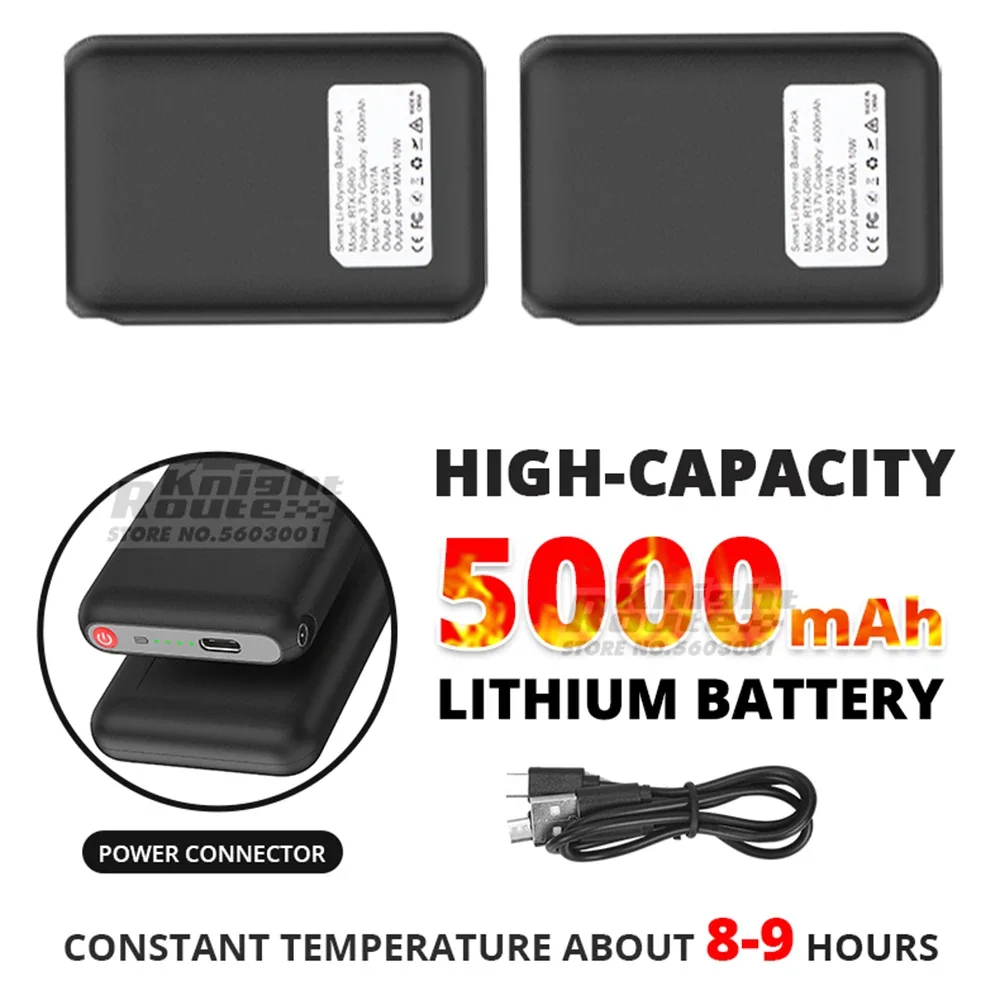 Meias térmicas aquecidas elétricas para homens e mulheres, 5000mAh, APPControl, Foot Warmer, febre, aquecimento, quente, ao ar livre, caminhadas, esqui, inverno