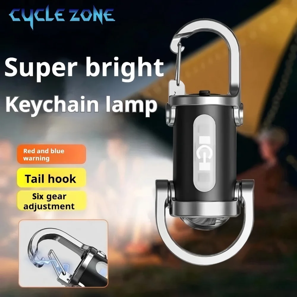 Mini LED Brelok Latarka Wielofunkcyjna Przenośna Kieszonkowa Latarka Robocza Breloczek Latarki Inspekcyjne Breloczek do Kluczy na Aktywności na Świeżym Powietrzu