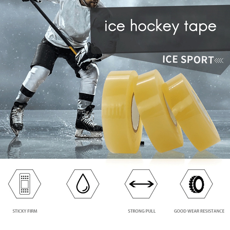 2Pack Hockey Tape Multipurpose Clear Shin Pad Sok Tape Roll Sport Gear 2.4Cm X 28M