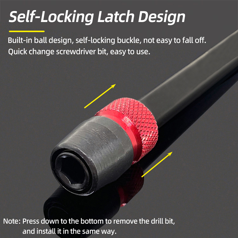 75/100/150/300mm Multiple sizes 1/4 Inch Hex Quick Release Electric Screwdriver Extension Bit Holder Extension Rod Hand Tools