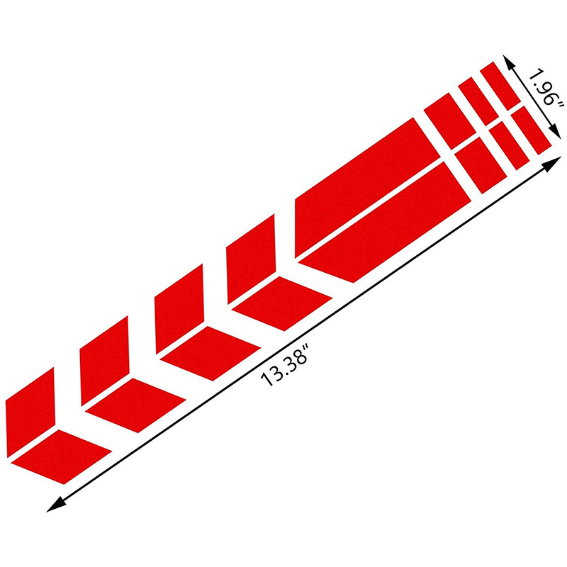 รถจักรยานยนต์ Arrow Stripe สติกเกอร์ Fender วาง Universal กันน้ํากันน้ําสะท้อนแสงมอเตอร์ไซด์เทปรูปลอก Moto อุปกรณ์เสริม