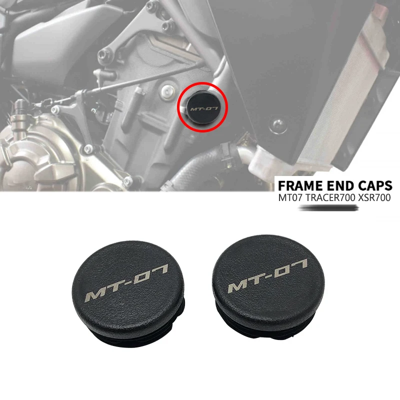 Para Yamaha MT07 Tracer700 XSR700 tapas de cubierta de orificio de marco enchufe marco MT 07 Tracer 700 XSR 700 2013-2021 2018 2019 2020 motocicleta