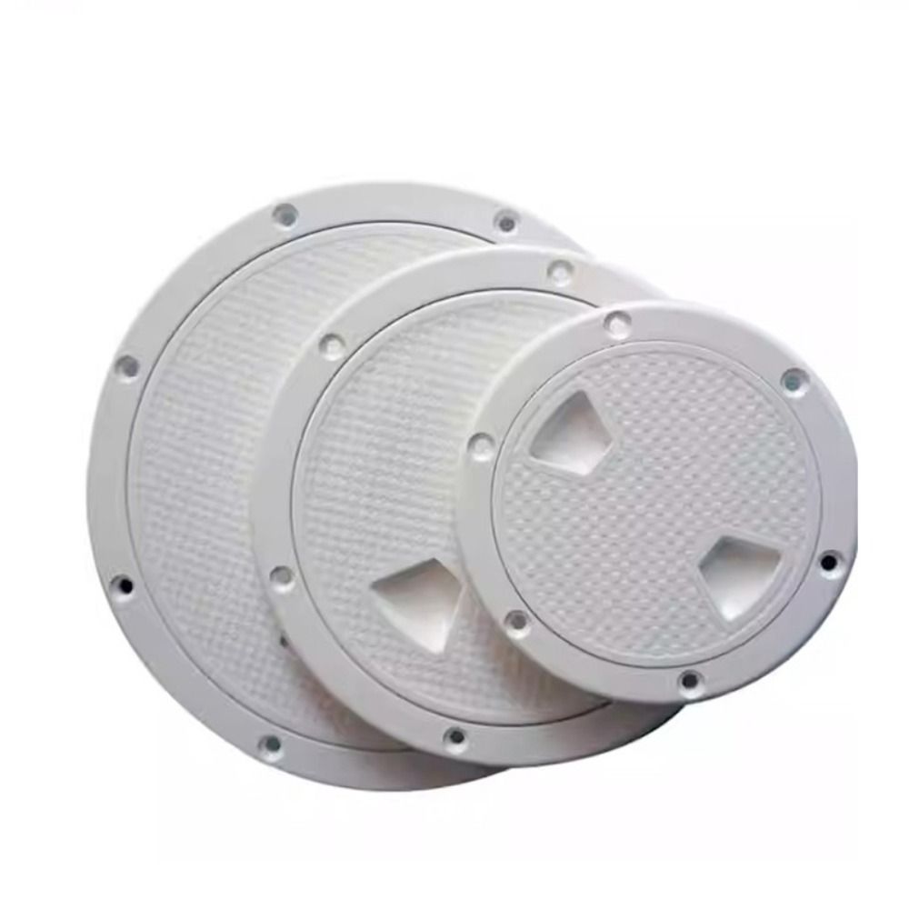 Практичный 4, 6, 8-дюймовый доступ к проверки палубы, круглая пластина из АБС-пластика, винтовая нескользящая крышка люка, лодка, яхта, морские аксессуары