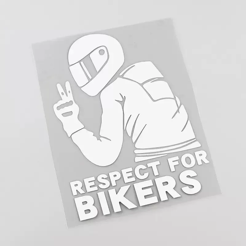 1pc Respekt Biker Aufkleber für auf Auto Motorrad Vinyl 3D Aufkleber Motorrad Vinyl 3D Aufkleber und Abziehbilder