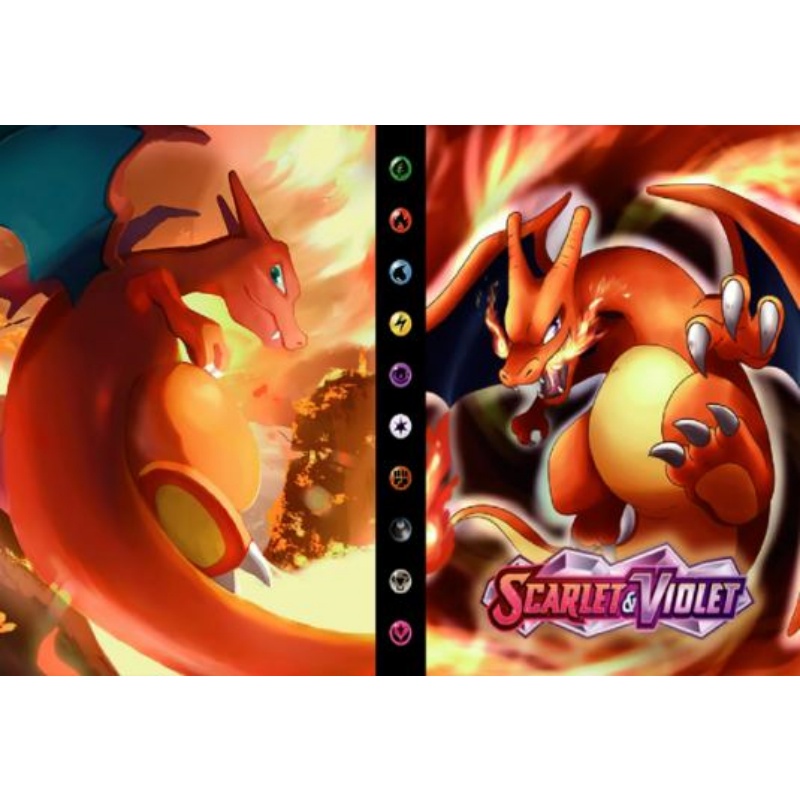 ออกแบบใหม่ 240 ชิ้น Pokemones อัลบั้มหนังสือ Charizard Squirtle ผู้ถือ Binder อะนิเมะการ์ด Protector โน้ตบุ๊คเด็กของขวัญ