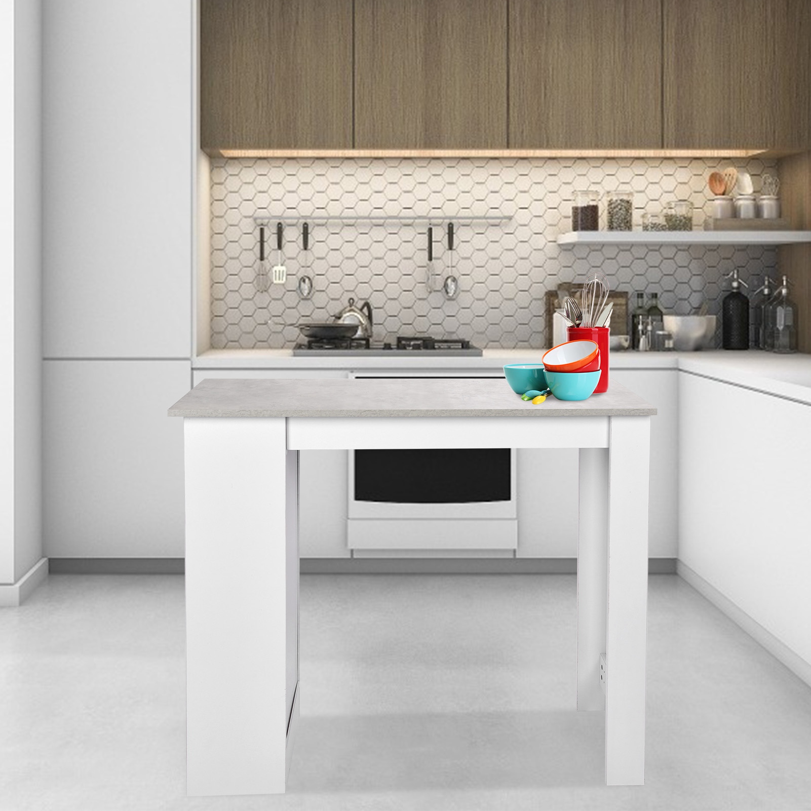 MultiStorage Space Desk Robuster Couchtisch für Zuhause, Wohnzimmer, Restaurant