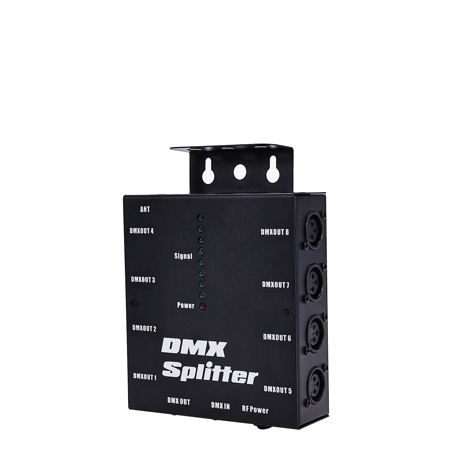 Divisor DMX isolado de 8 vias - Distribuidor de amplificador divisor universal de 8 ramos Saídas de 3 pinos para sinais DMX.