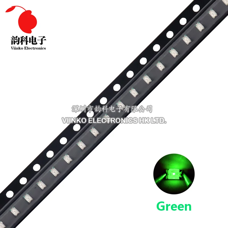 100 Chiếc 0805 SMD LED Trắng Xanh Đỏ Vàng Xanh Cam Trắng Ấm Hồng Tím RGB Đèn LED Phát Sáng