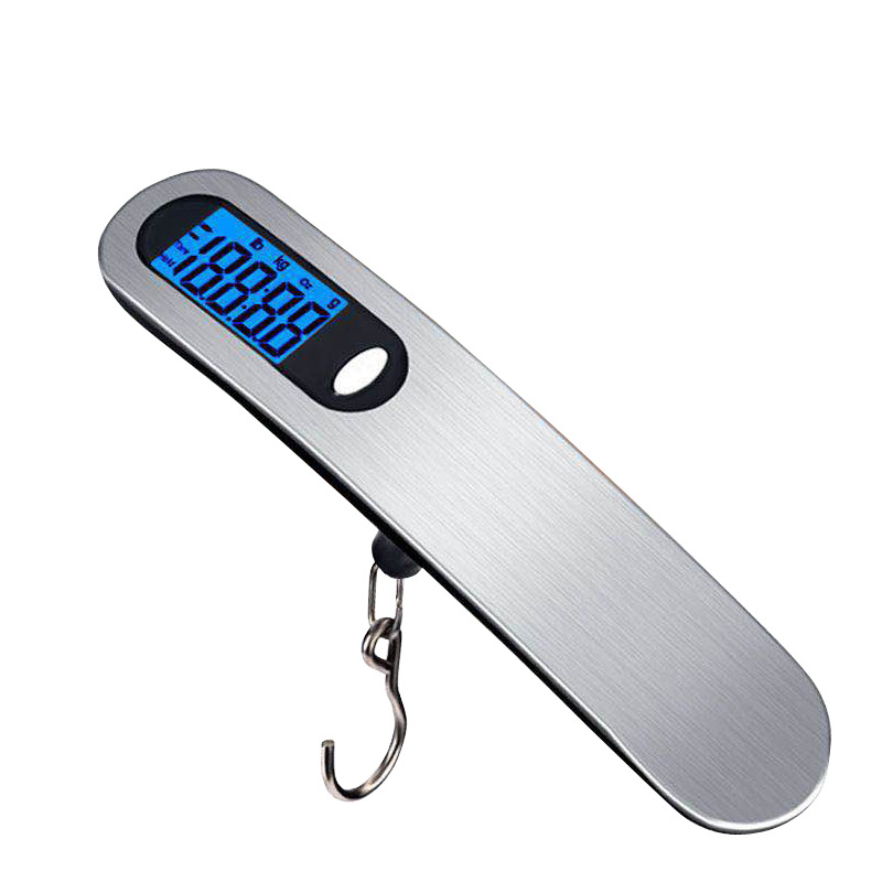 Bilancia portatile Display LCD digitale 110lb/50kg Bagagli elettronici Appesi Valigia da viaggio Pesa Bagagli Bilancia da pesca con gancio