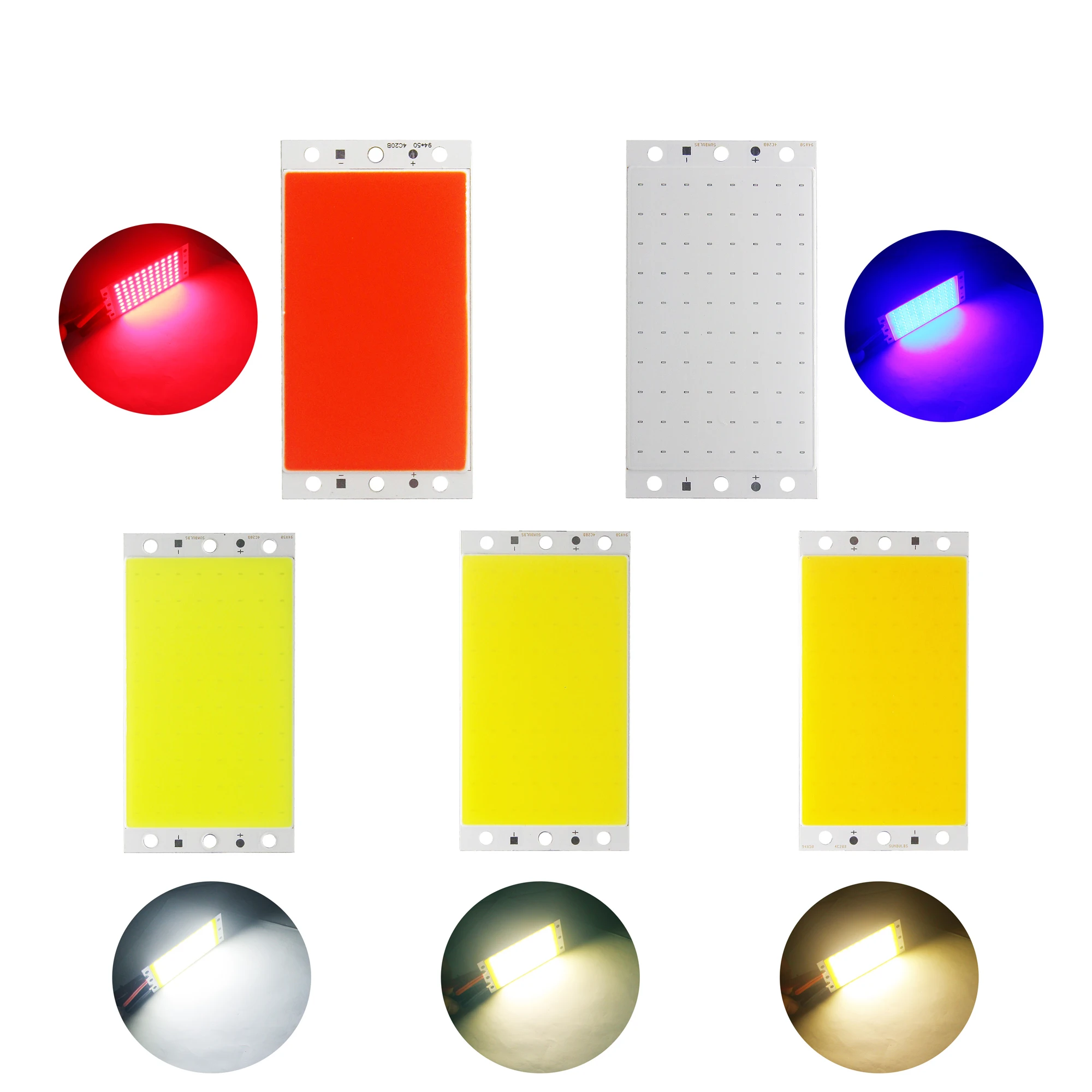 Âm Trần 12V COB Đèn LED Panel 94X50MM 15W Siêu Sáng Ấm Tự Nhiên Trắng Lạnh dải Xanh Đèn Sóng RF Bộ Điều Khiển