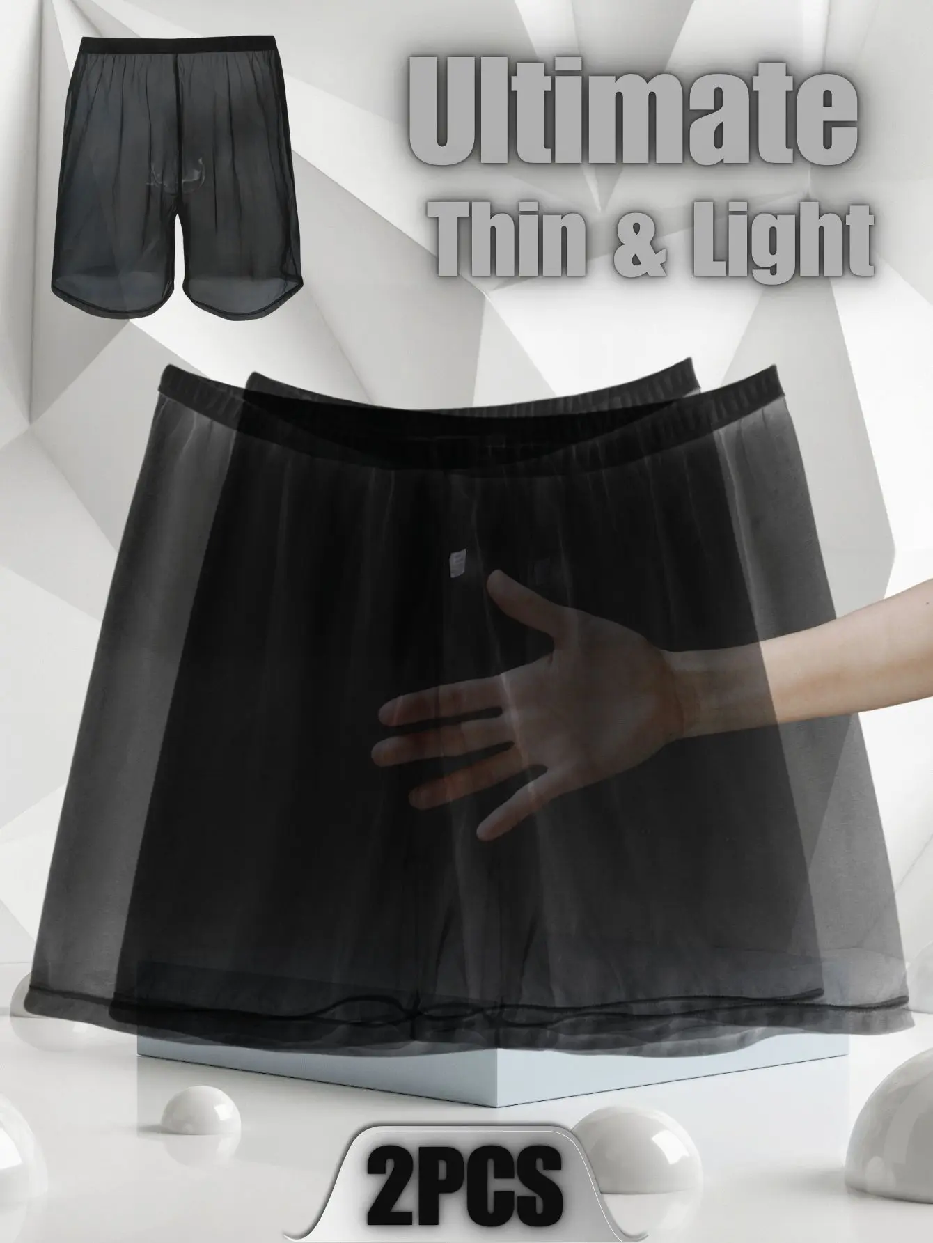 2 peças calças compridas masculinas sexy, simples, confortáveis, elegantes, macias, respiráveis, semi transparentes, esportes em casa, calças de boxe de ajuste solto