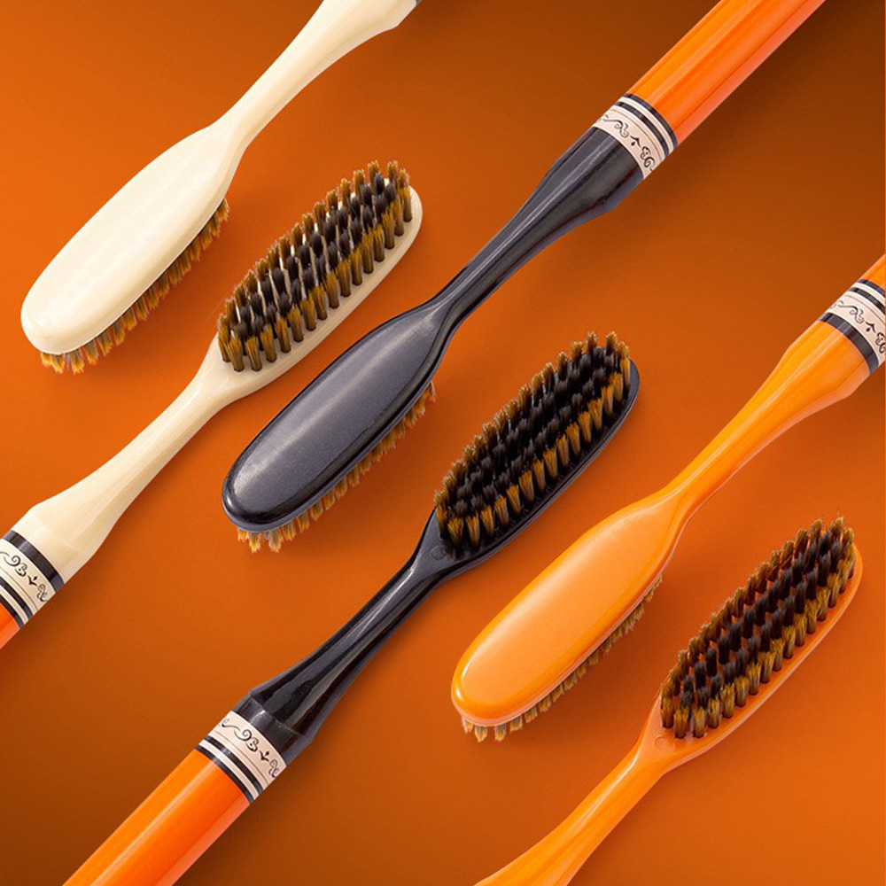 6PCS High end Big Head Long Handle Toothbrush, Efficient Cleaning, Family Set