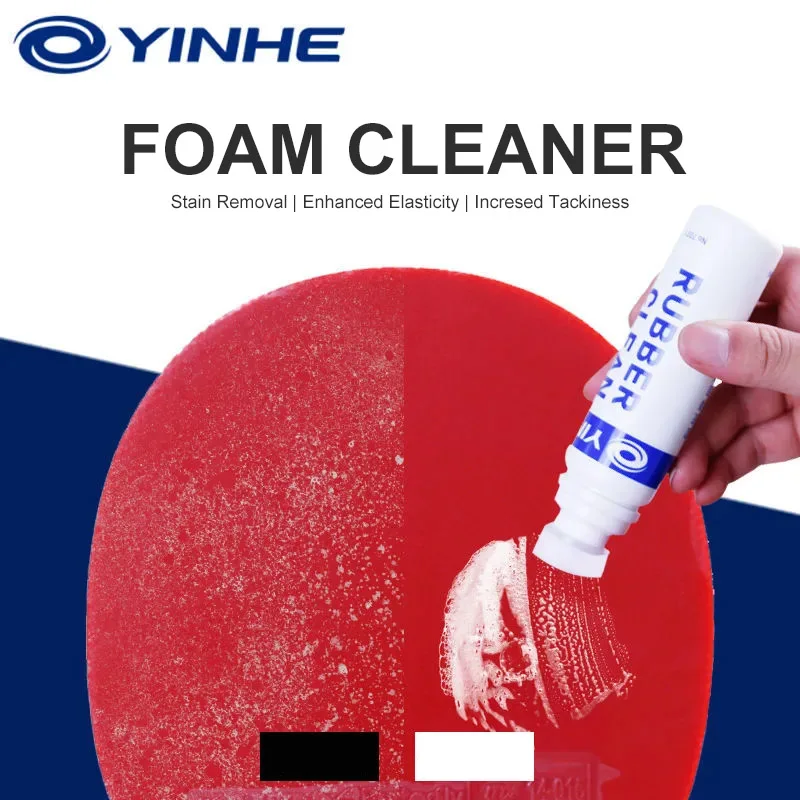 YINHE Nettoyant pour caoutchouc de tennis de table 75ML Agent de nettoyage portable pour T.T. Accessoires de tennis de table en caoutchouc