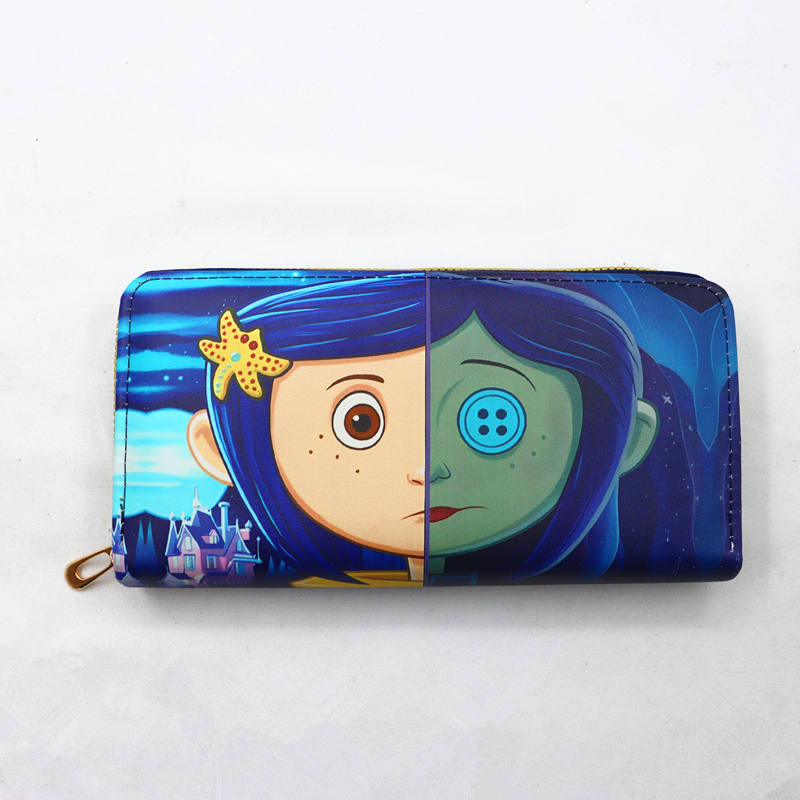 Модные кошельки на молнии Coraline, женские длинные кошельки, сумки, кошелек для монет, держатель для карт, кошелек из искусственной кожи