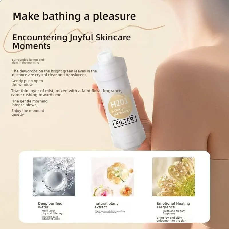Filtro chuveiro fragrância vitamina c aromaterapia amaciante purificador para água dura remove cloro residual acessórios do banheiro