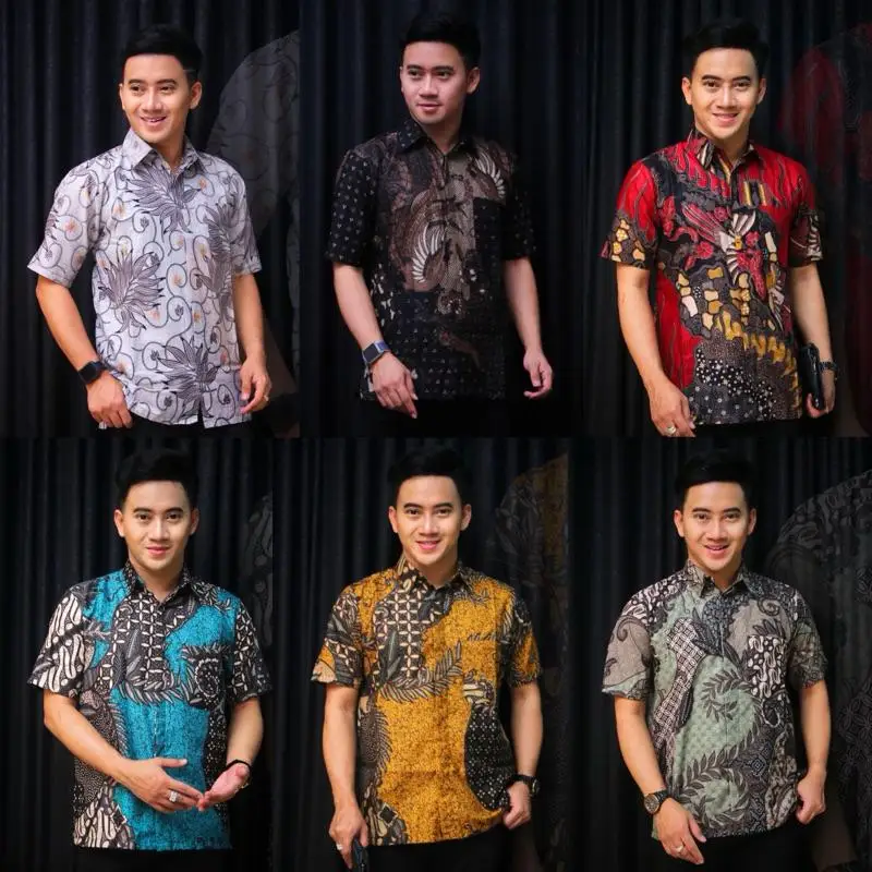 2025 verão batik camisas mangas curtas homens malásia e indonésia tamanhos disponíveis moda muçulmana