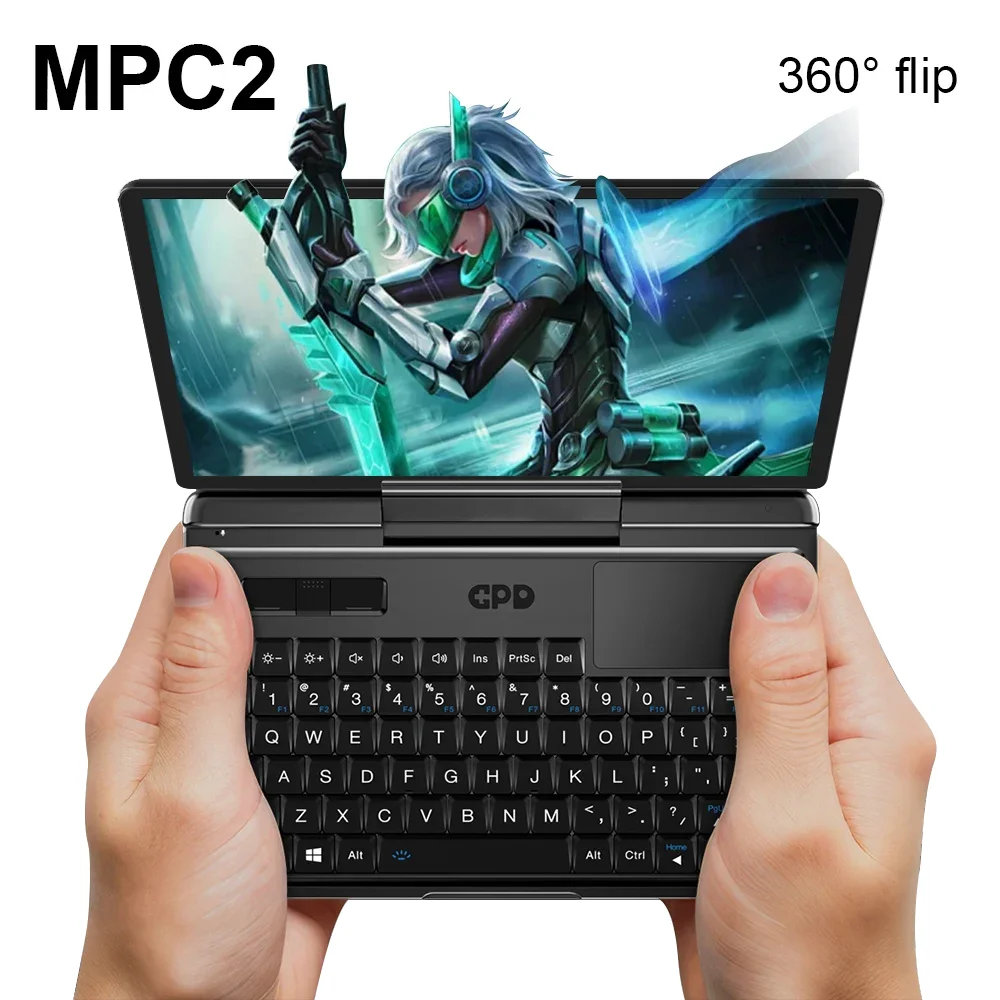 GPD Micro PC 2 Мини-промышленный ноутбук Intel Processor N250 16 ГБ/512 ГБ M.2 SSD Windows11 60 Гц Портативный портативный компьютер Ноутбук