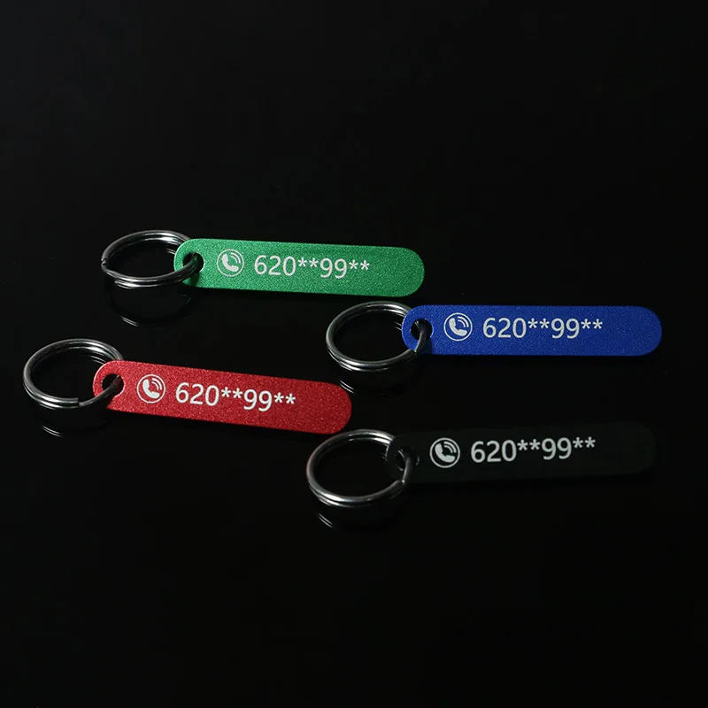 LLavero personalizado de moda, llavero personalizado con nombre, número de teléfono, regalo para llavero antipérdida, accesorios