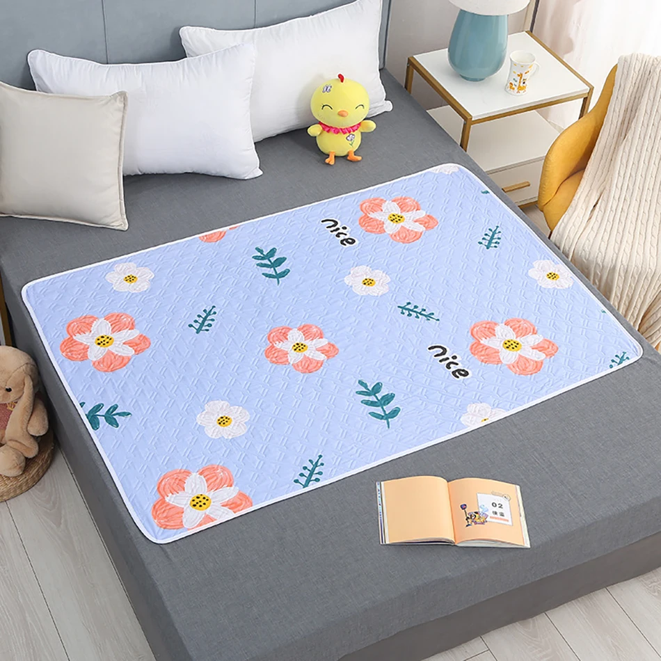 High Quality Incontinence Bed Pad Seniors Waterproof and Washable with Ultrasound Seam Suitable Night and Menstrual Protection