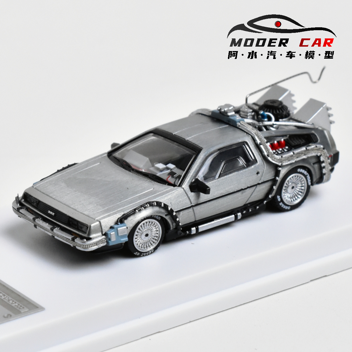 MJ 1:64 Returning to the Future Time Diecast Model Car