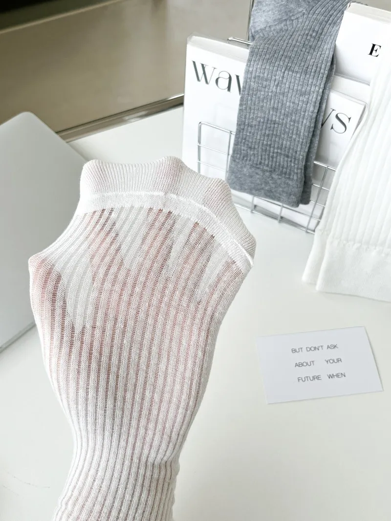 Medias hasta la rodilla para mujer, calcetines largos de algodón de alta calidad, de Color sólido, cómodos, informales, estilo Preppy, nuevas tendencias de primavera